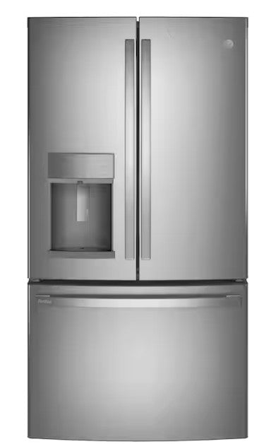 GE Profile™ 22.1 Cu. Ft. Counter-Depth French Door Refrigerator with Door-in-Door® – Fingerprint Resistant Stainless Steel (Model: PYD22KYNFS)